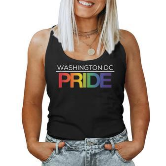 Washington Dc Pride Lgbtq Rainbow Women Tank Top - Monsterry CA