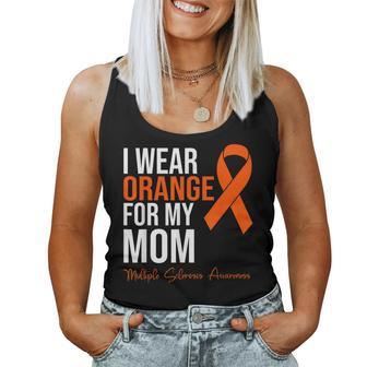 I Wear Orange For My Mom Ms Warrior Multiple Sclerosis Women Tank Top - Monsterry DE