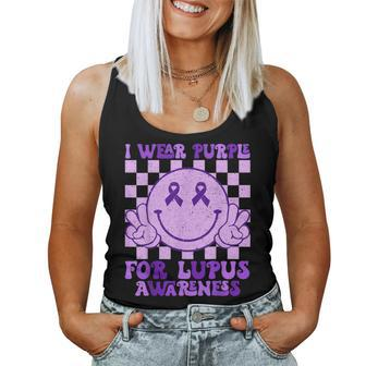 I Wear Purple For Lupus Awareness Purple Lupus Women Tank Top - Seseable