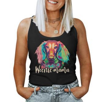 Weenie Mama Dachshund Mom Weiner Dog Lover Women Tank Top - Monsterry