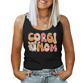 Welsh Corgi Pembroke Groovy World's Best Corgi Mom Women Tank Top - Seseable