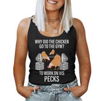 Why Did The Chicken Go To The Gym Animal Women Tank Top - Monsterry AU