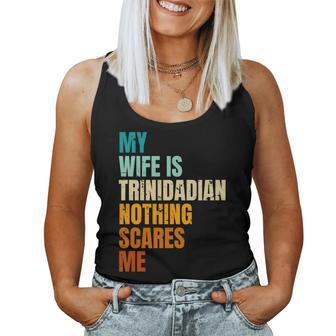 My Wife Is Trinidadian Nothing Scares Me Husband Women Tank Top - Monsterry UK