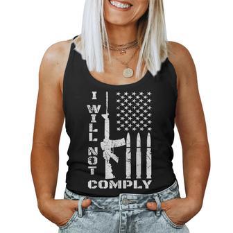 I Will Not Comply Ar 15 Ar-15 For Gun Owner Women Tank Top - Monsterry DE