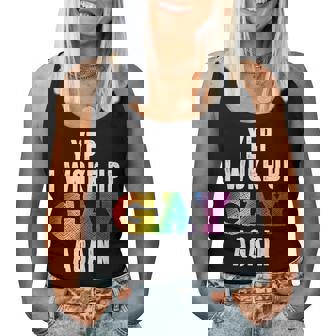 Woke Up Gay Pride Rainbow Queer Gay Csd Party Lgbtq Women Tank Top | Seseable CA