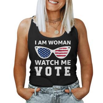 I Am Woman Watch Me Vote Women Tank Top - Seseable