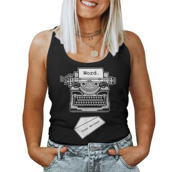 Word To Your Mother 80S And 90S Rap Women Tank Top - Monsterry DE