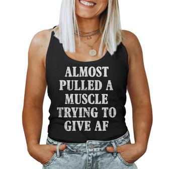 Workout Saying Gym Quote Sarcastic Exercise Fitness Women Tank Top - Monsterry AU
