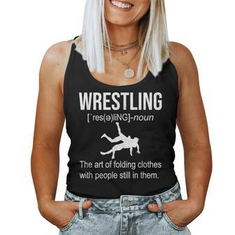 Wrestling Definition Wrestle Girl Wrestling Women Tank Top | Mazezy