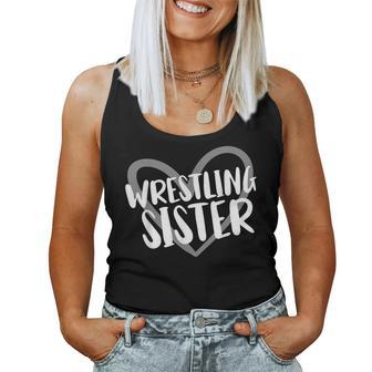 Wrestling Sister Heart Women Tank Top - Monsterry