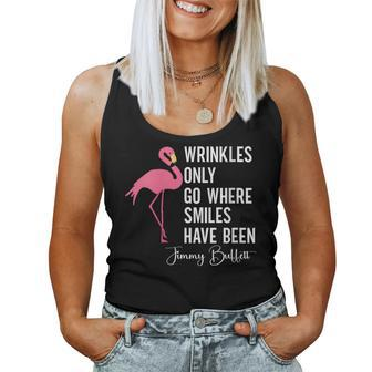 Wrinkles Only Go Where Smiles Have Been Quote Women Tank Top - Monsterry
