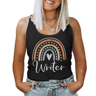 Writer For Rainbow Write On Writing Women Tank Top - Monsterry AU