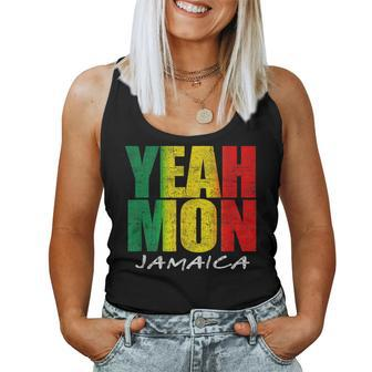 Yeah Mon Retro Jamaica Reggae Jamaican Souvenir Women Tank Top - Seseable