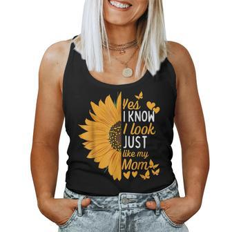 Yes I Know I Look Like My Mom Daughter Mother's Day Women Tank Top - Monsterry CA