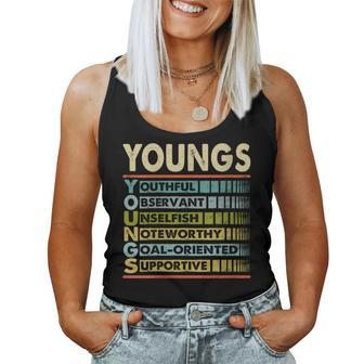 Youngs Family Name Last Name Youngs Women Tank Top - Seseable