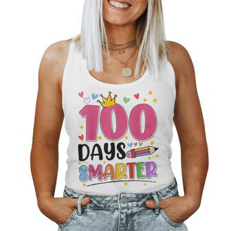 100 Days Smarter 100Th Day Of School Toddlers Girls Women Tank Top | Mazezy