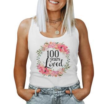 100Th Birthday 100 Years Old Loved Awesome Since 1921 Women Tank Top - Monsterry UK