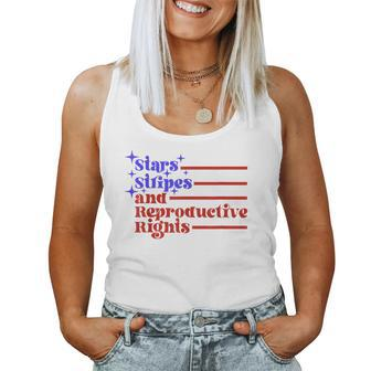 4Th Of July Stars Stripes And Reproductive Rights Womens Women Tank Top - Monsterry
