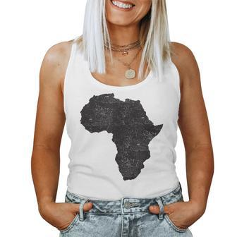 Africa Map T Grunge African Tribal Women Women Tank Top - Monsterry AU