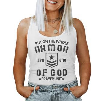 Armor Of God Christian Worship Bible Verse Women Tank Top - Monsterry