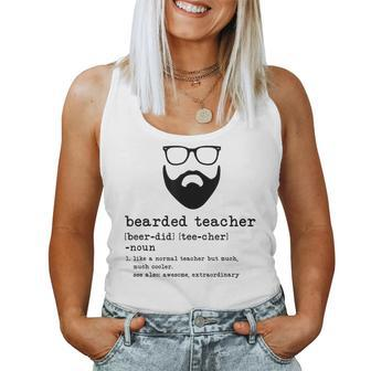 Bearded Teacher Beard Teacher Back To School Women Tank Top - Monsterry CA