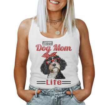 Bernedoodle Dog Proud Dog Mom Life Women Tank Top | Mazezy