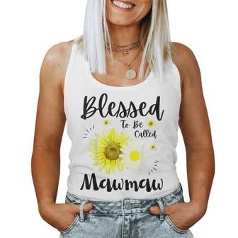Blessed To Be Called Mawmaw Floral Cute Women Tank Top - Monsterry UK