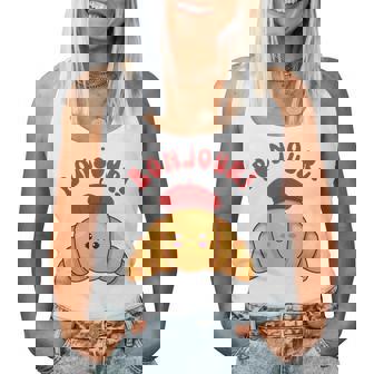 Bonjour Cute Croissant France Girls French Accents Women Tank Top - Thegiftio