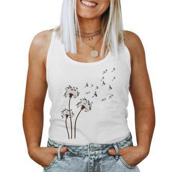Border Collie Dandelion Loves Dog For Mother's Day Dog Mama Women Tank Top - Monsterry