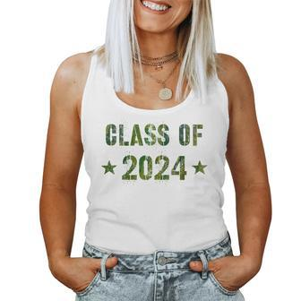 Camo Graduation Class Of 2024 12Th Grade Last Day Senior 12 Women Tank Top - Monsterry