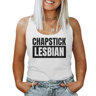Chapstick Lesbian Queer Gender Self Identity Gay Spectrum Women Tank Top - Monsterry AU