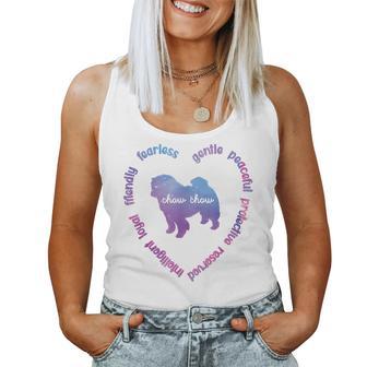 Chow Chow Dog Heart Chow Chow Mom Chow Chow Dad Women Tank Top - Monsterry DE