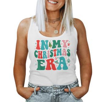 In My Christmas Era Cute Groovy Christmas Holiday Xmas Women Tank Top - Seseable