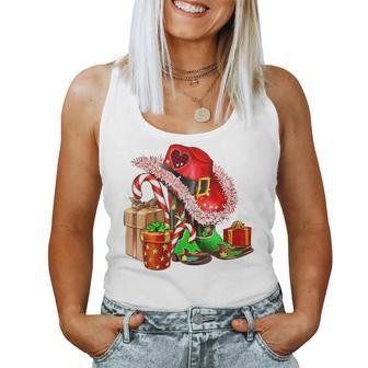 Christmas Western Cowgirl Hat Boots Cute Xmas Cowboy Texas Women Tank Top - Monsterry