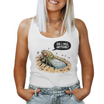 Cicada Did I Miss Anything Cicada Summer 2024 Women Tank Top - Monsterry AU