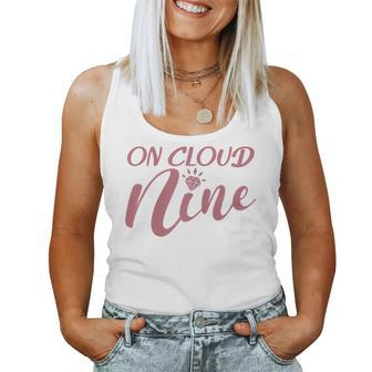 On Cloud Nine Bachelorette Party Bridal Party Matching Women Tank Top - Monsterry