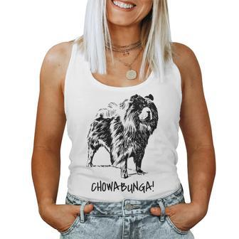Cute Awesome Chow Chow Chow Dad Chow Mom Women Tank Top - Monsterry DE