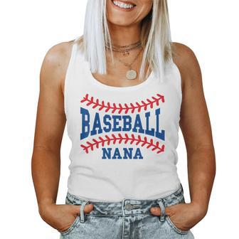 Cute Baseball Nana Laces Little League Grandma Women's Women Tank Top - Monsterry CA
