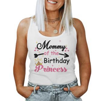 Cute Mommy Of The Birthday Princess Mama Mother Women Women Tank Top - Monsterry CA