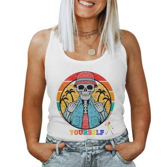 Dare To Be Yourself ¨Black Cute Lgbt Pride Women Tank Top - Monsterry CA