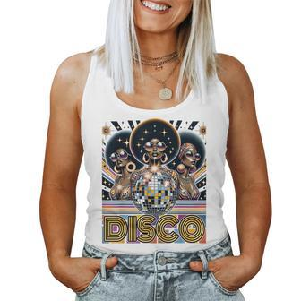 Disco Queen 70'S Disco Retro Vintage Seventies Costume Women Tank Top - Monsterry