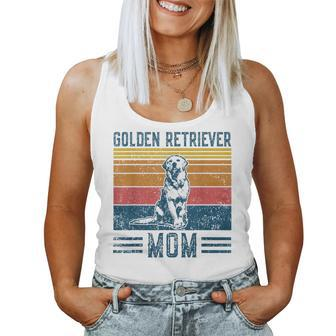 Dog Golden Retriever Mom Vintage Golden Retriever Mom Women Tank Top - Thegiftio UK