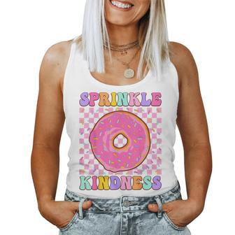 Donut Sprinkle Kindness Girls Doughnut Lover Women Tank Top - Monsterry UK