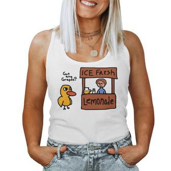 The Duck Song Got Any Grapes Meme Women Tank Top - Thegiftio UK