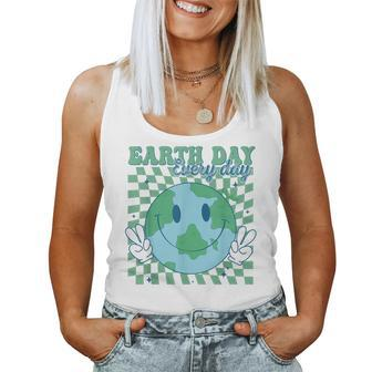 Earth Day Everyday Teacher Mother Earth Planet Anniversary Women Tank Top | Mazezy