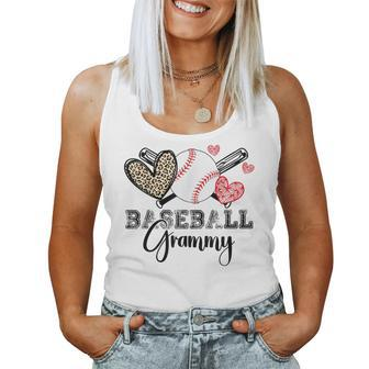 Family Baseball Grammy Heart Baseball Grandma Women Tank Top - Monsterry UK