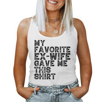 My Favorite Ex Wife Gave Me This Ex Husband Christmas Women Tank Top - Monsterry DE