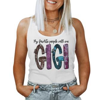 My Favorite People Call Me Gigi Mother's Day Women Tank Top - Monsterry