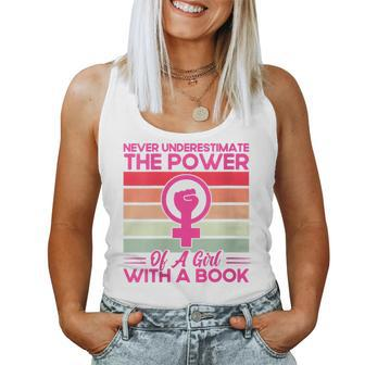 Feminist Never Underestimate The Power Of A Girl With A Boo Women Tank Top | Mazezy