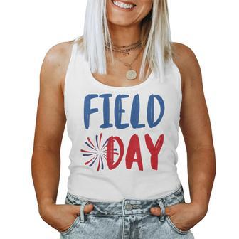 Field Day Red White And Blue Student Teacher Women Tank Top - Seseable